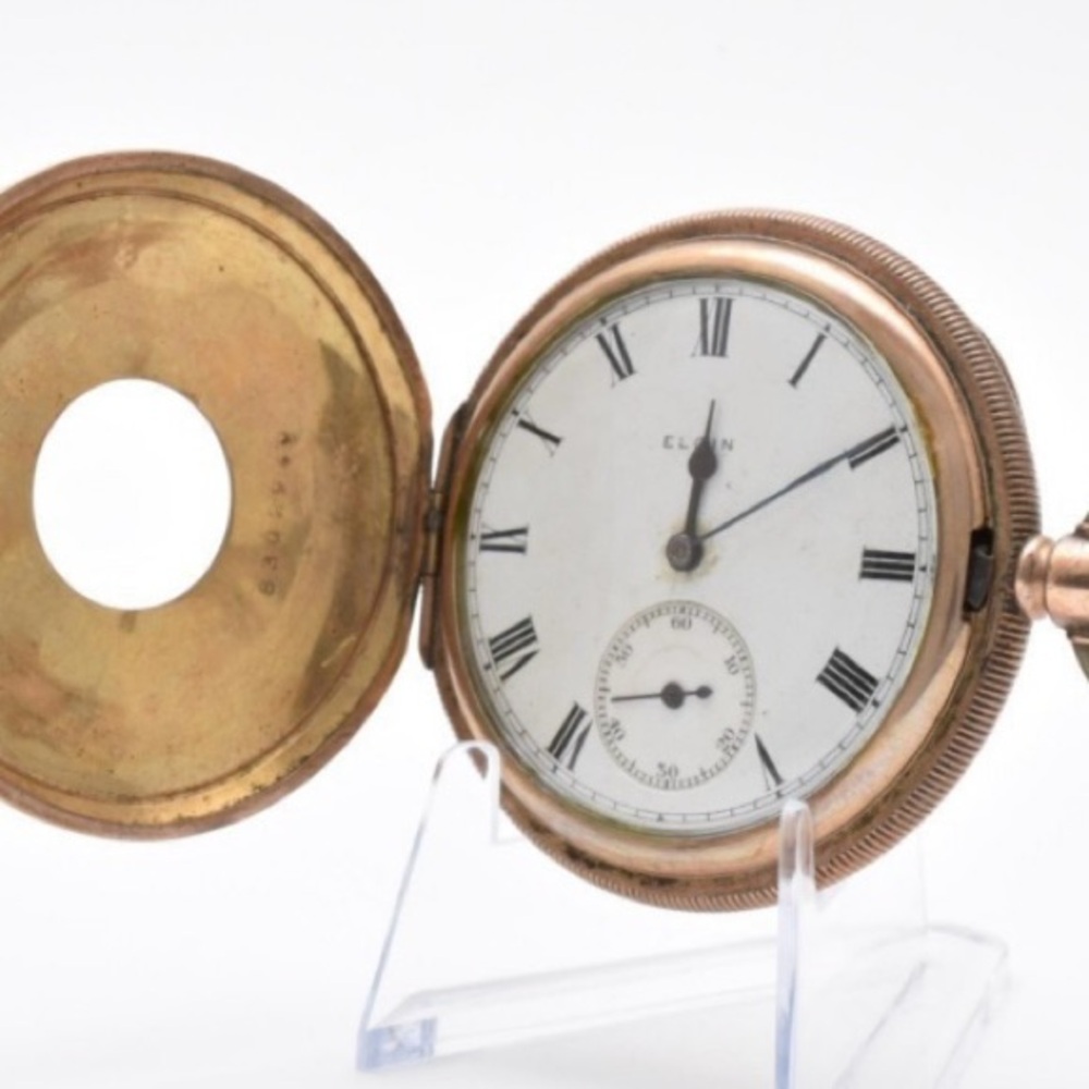 Elgin gold vintage pocket manuel watch - Picture 2 of 4